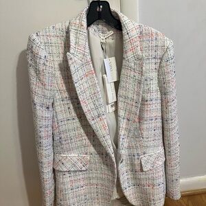 Chic Tweed Blazer - Multicolor